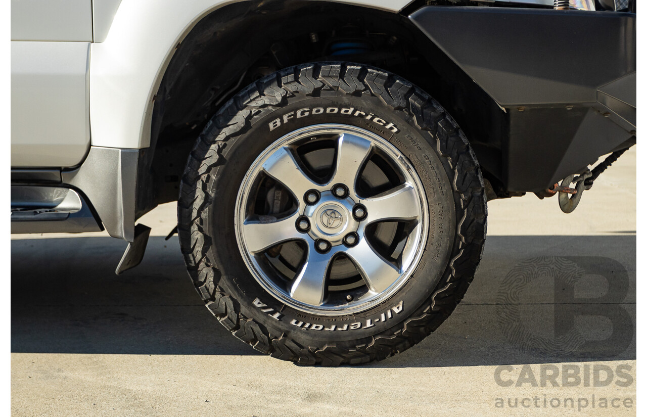9/2007 Toyota Landcruiser Prado VX (4x4) KDJ120R MY07 4d Wagon White Pearl Turbo Diesel 3.0L - 7 Seats