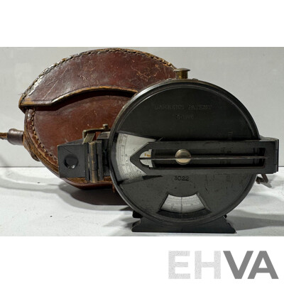 Vintage Compass Clinometer with Lether Cover