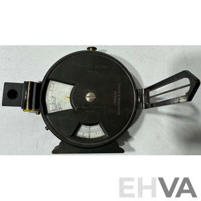 Vintage Compass Clinometer with Lether Cover