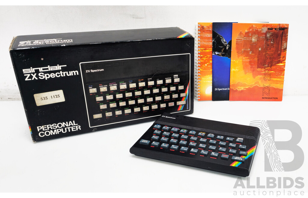Vintage Sinclair ZX Spectrum Personal Computer
