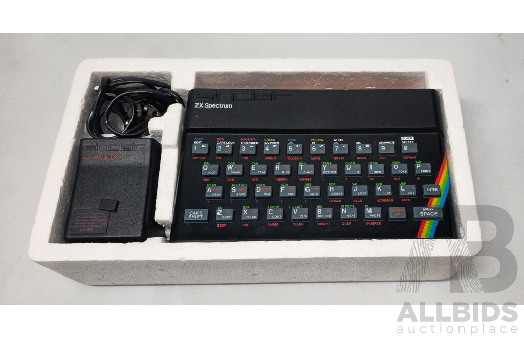 Vintage Sinclair ZX Spectrum Personal Computer
