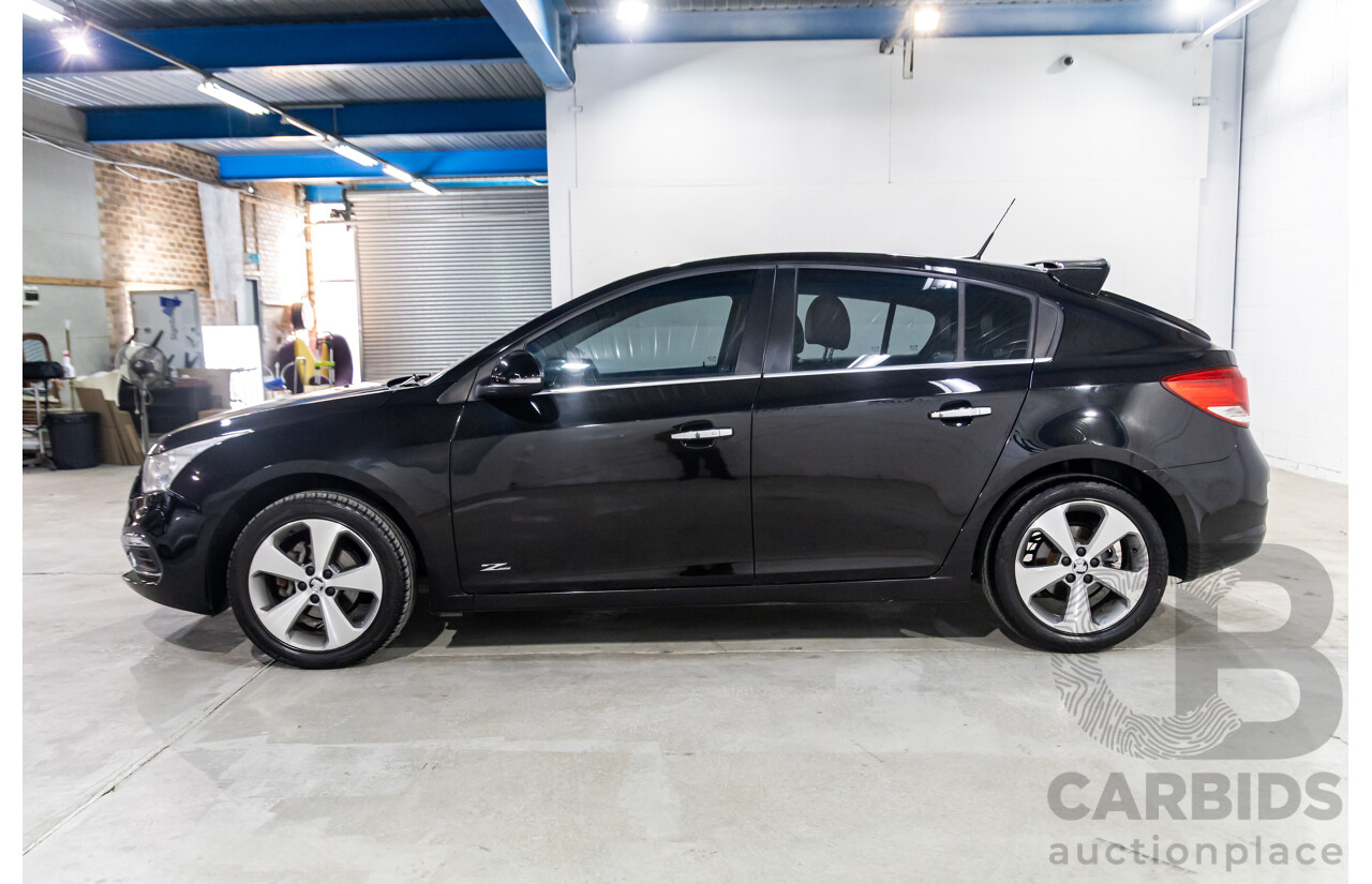 03/2016 Holden Cruze Z-Series (FWD) JH MY16 5d Hatchback Phantom Black 1.8L