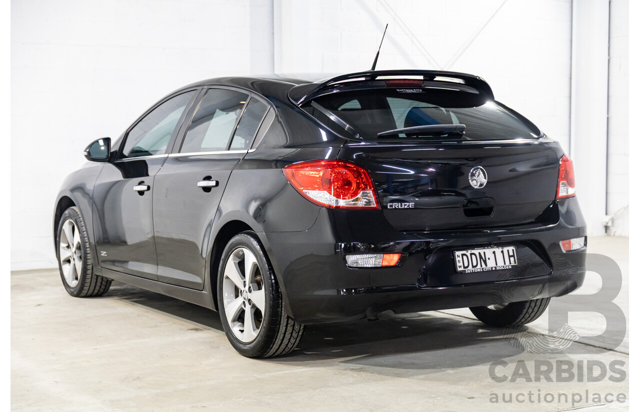 03/2016 Holden Cruze Z-Series (FWD) JH MY16 5d Hatchback Phantom Black 1.8L