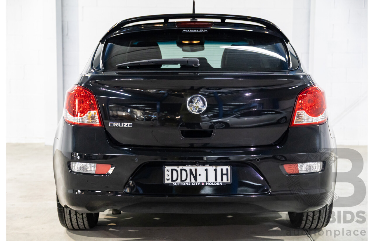 03/2016 Holden Cruze Z-Series (FWD) JH MY16 5d Hatchback Phantom Black 1.8L