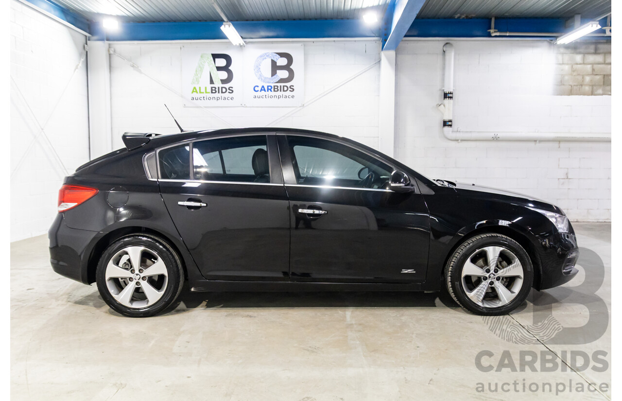 03/2016 Holden Cruze Z-Series (FWD) JH MY16 5d Hatchback Phantom Black 1.8L