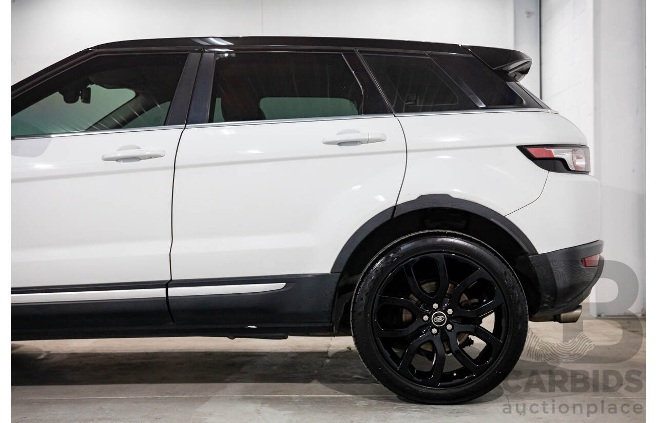 07/2013 Range Rover Evoque Si4 Prestige (AWD) MY13.5 LV 5d Wagon Fuji White/Santorini Black Turbo 2.0L