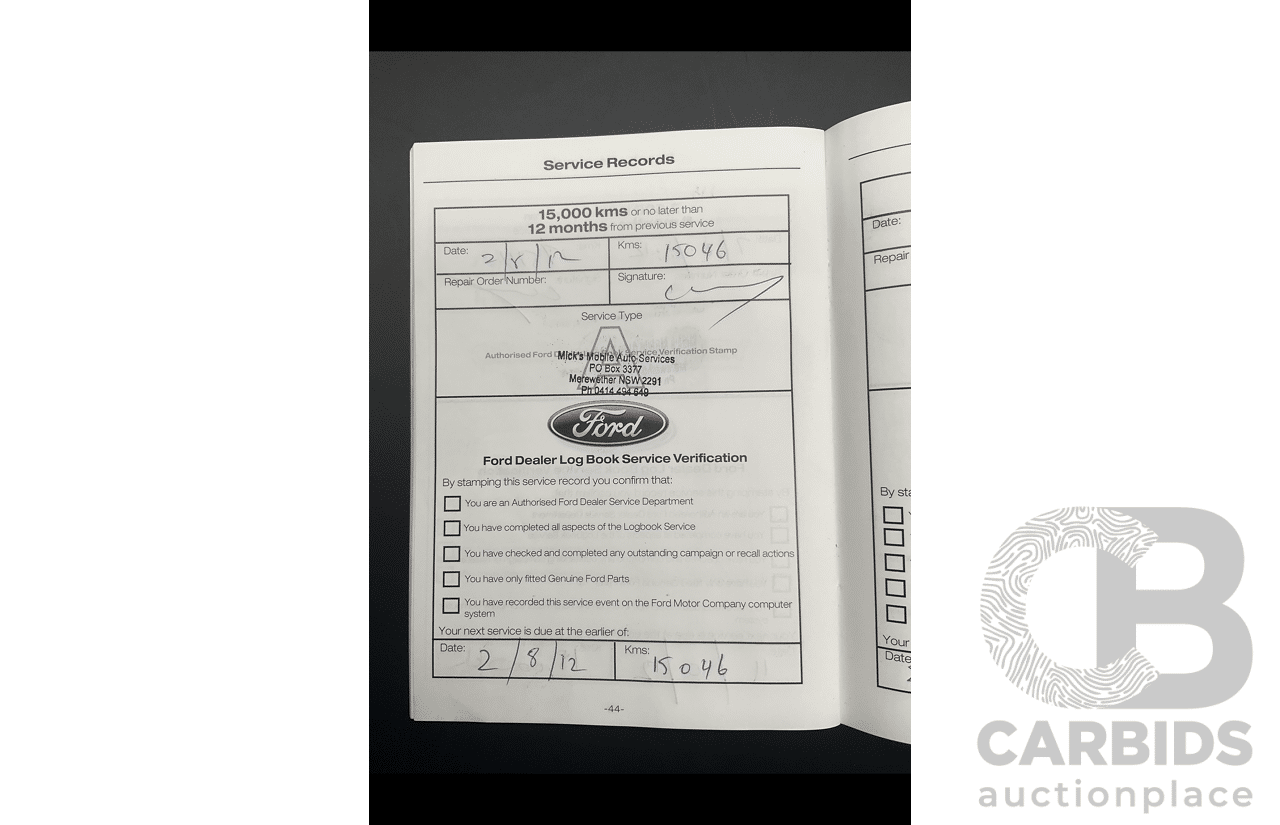 2/2012 Ford Mondeo Zetec TDCi MC 4d Wagon Frozen White Turbo Diesel 2.0L