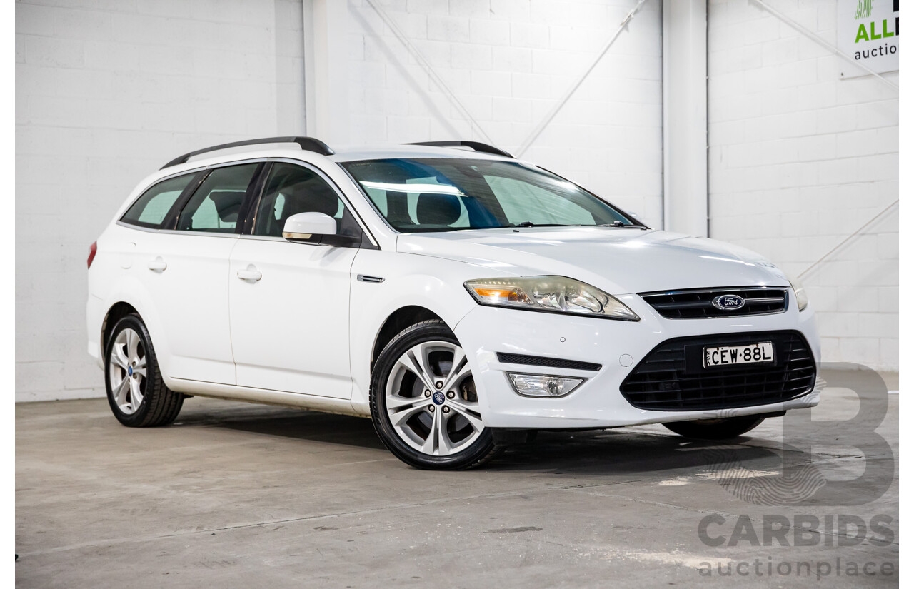 2/2012 Ford Mondeo Zetec TDCi MC 4d Wagon Frozen White Turbo Diesel 2.0L