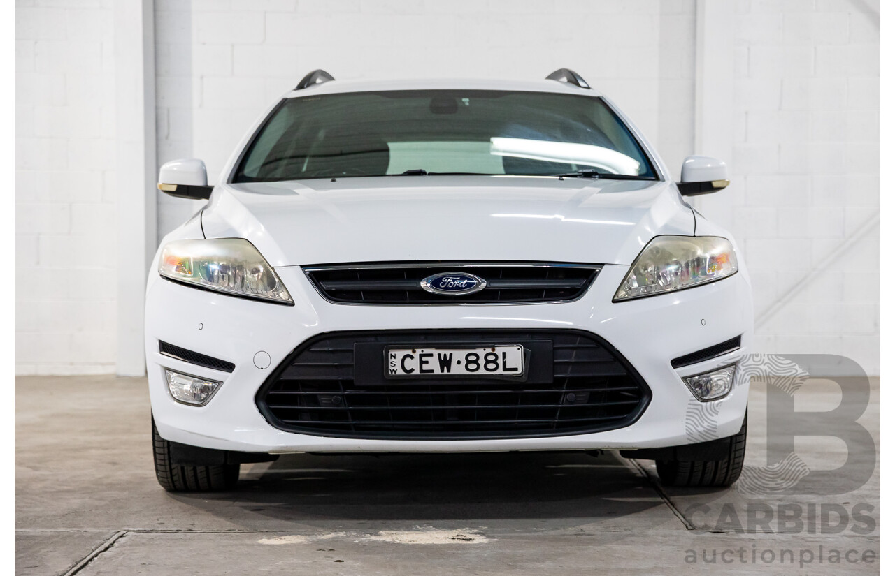 2/2012 Ford Mondeo Zetec TDCi MC 4d Wagon Frozen White Turbo Diesel 2.0L