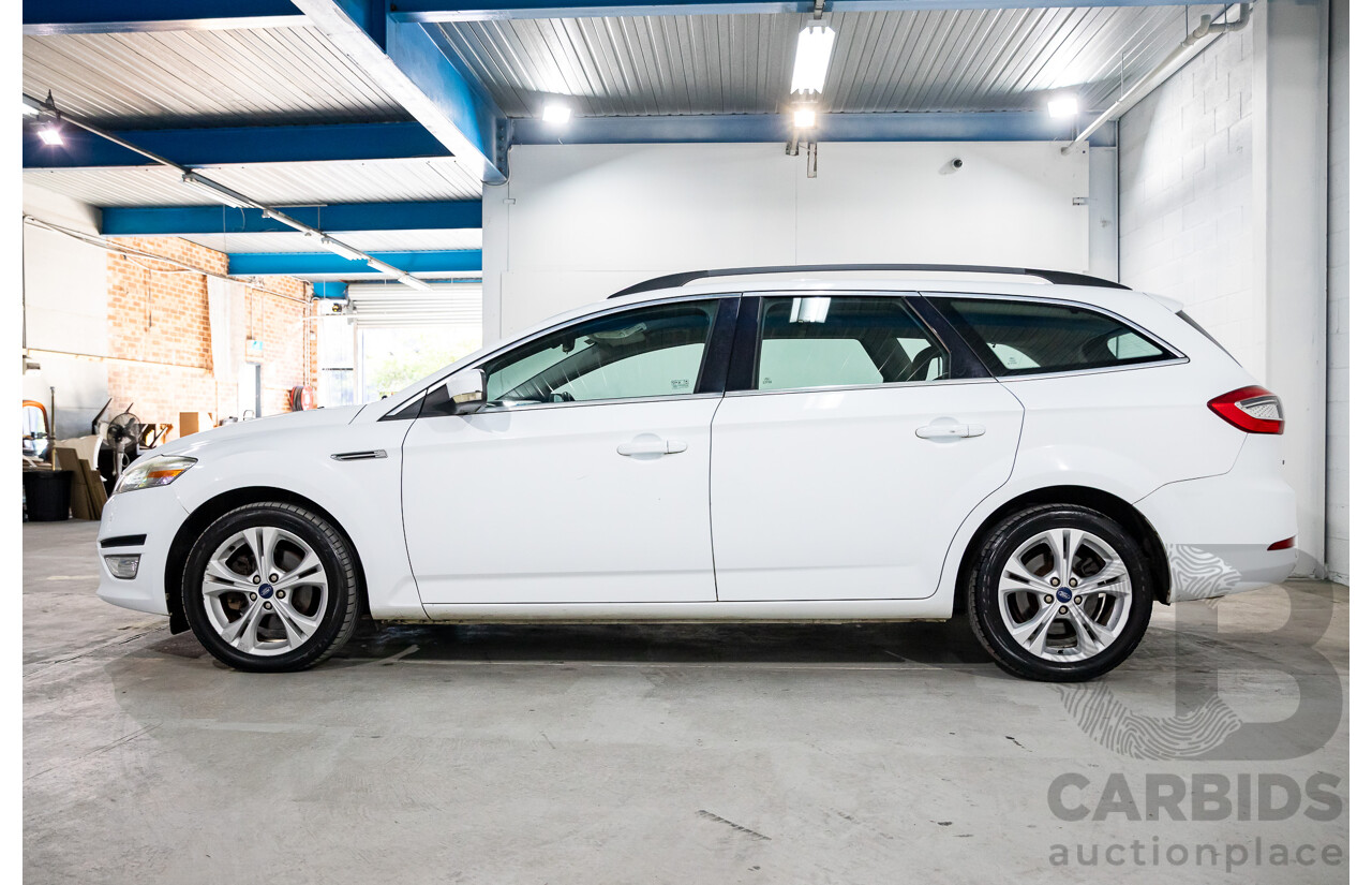 2/2012 Ford Mondeo Zetec TDCi MC 4d Wagon Frozen White Turbo Diesel 2.0L