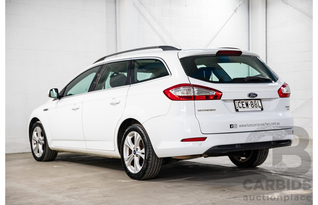 2/2012 Ford Mondeo Zetec TDCi MC 4d Wagon Frozen White Turbo Diesel 2.0L