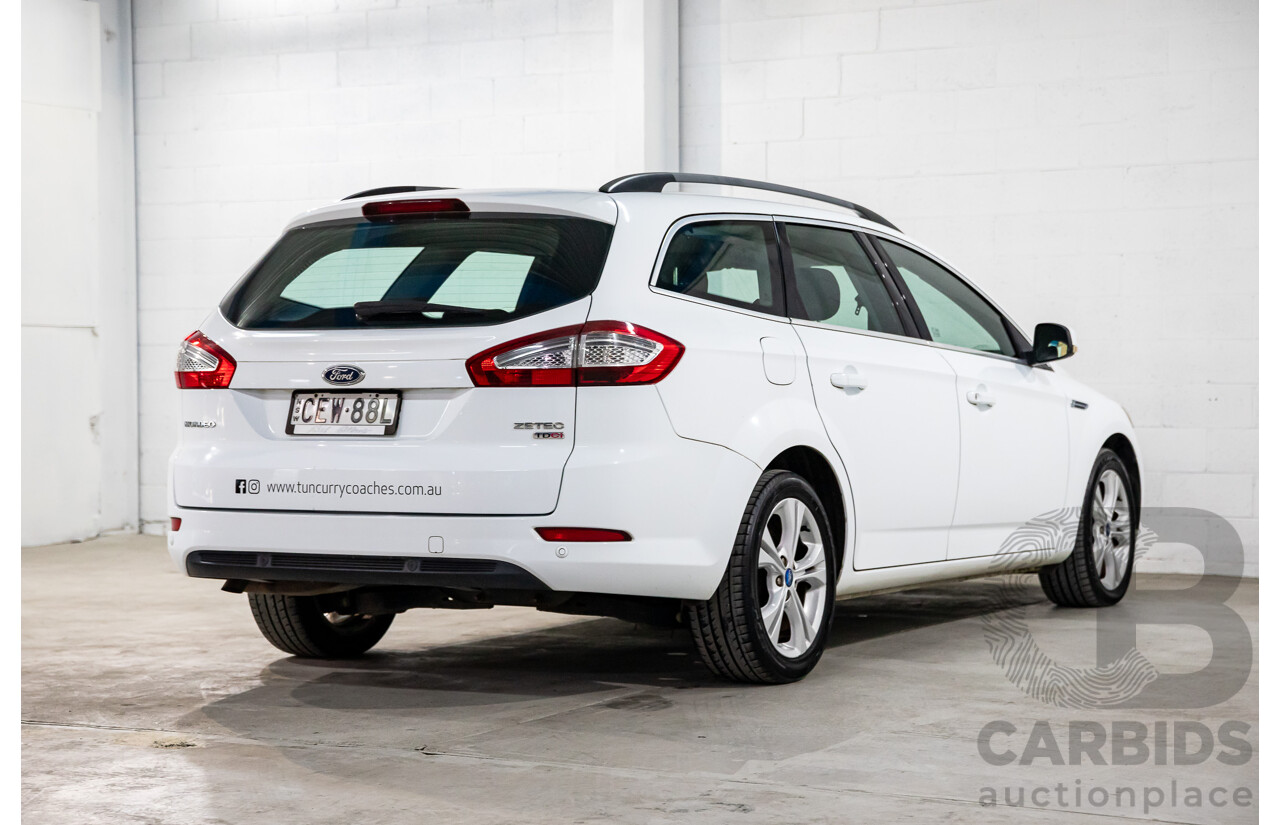 2/2012 Ford Mondeo Zetec TDCi MC 4d Wagon Frozen White Turbo Diesel 2.0L