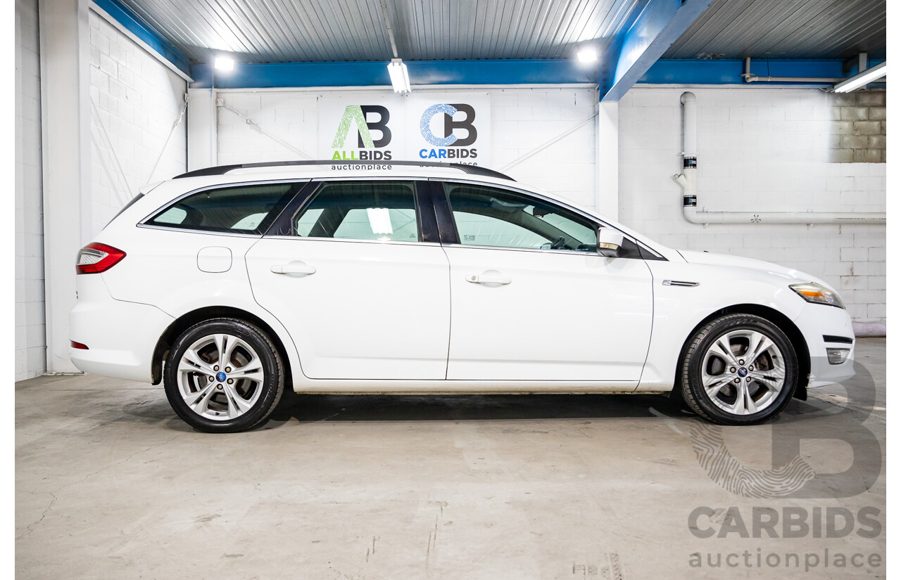 2/2012 Ford Mondeo Zetec TDCi MC 4d Wagon Frozen White Turbo Diesel 2.0L