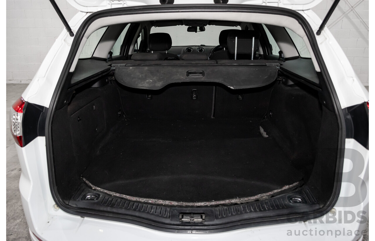 2/2012 Ford Mondeo Zetec TDCi MC 4d Wagon Frozen White Turbo Diesel 2.0L