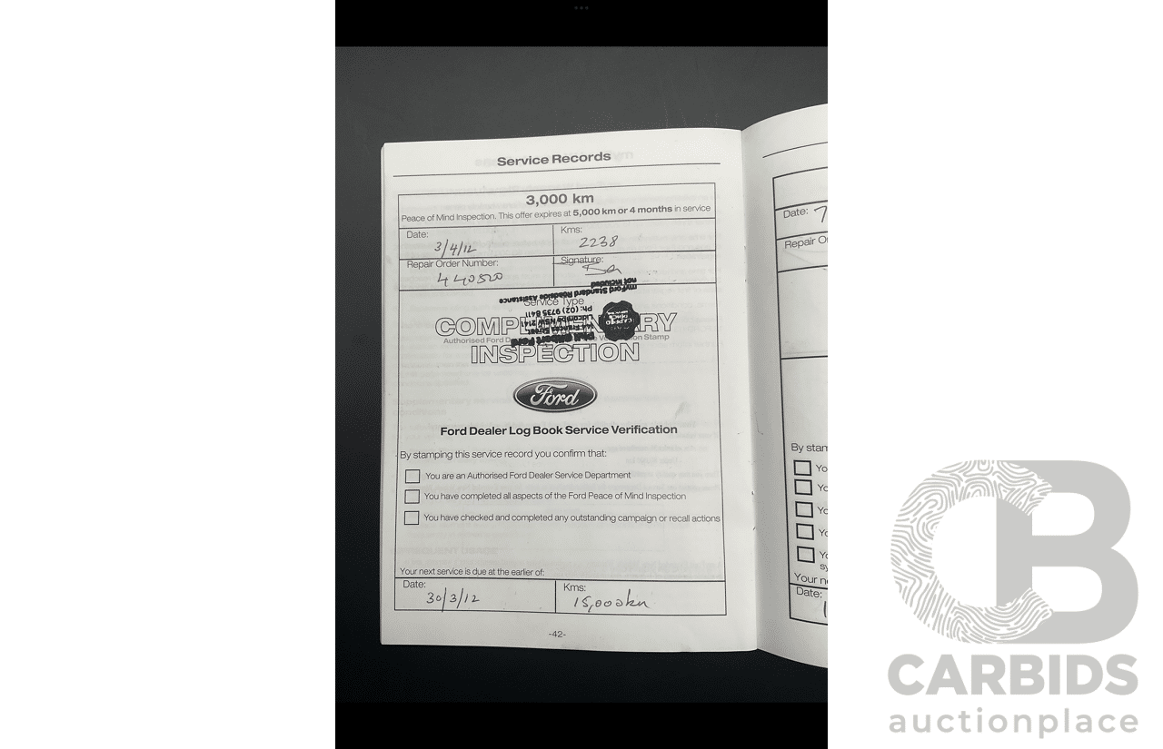 2/2012 Ford Mondeo Zetec TDCi MC 4d Wagon Frozen White Turbo Diesel 2.0L