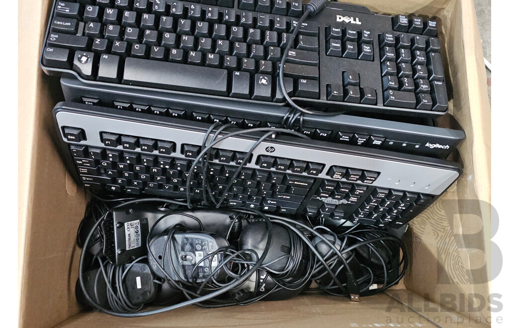 Assorted Lot of Keyboards & Mice