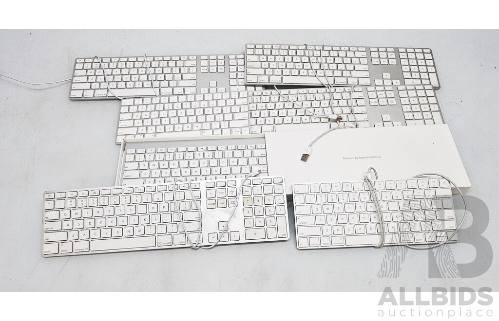 Assorted Lot of Apple Keyboards