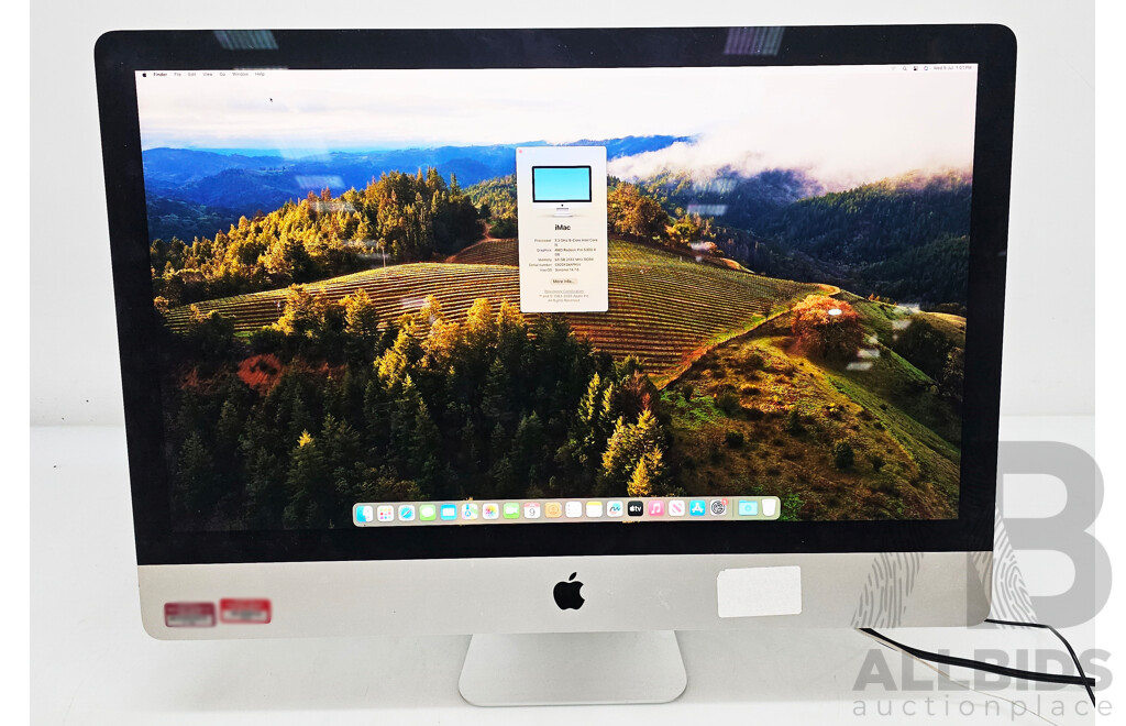 Apple (A2115) Intel Core I5 (10600) 3.30GHz-4.80GHz 6-Core CPU 27-Inch Retina 5K IMac (2020)