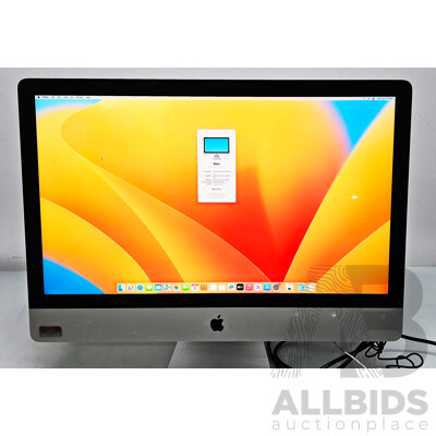 Apple (A2115) Intel Core I5 (10600) 3.30GHz-4.80GHz 6-Core CPU 27-Inch Retina 5K IMac (2020)