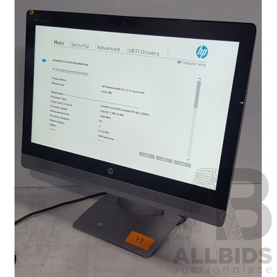 HP EliteOne 800 G2 Intel Core i5 (6600) 3.30GHz-3.90GHz 4-Core CPU 23-Inch Touchscreen All-in-One Computer