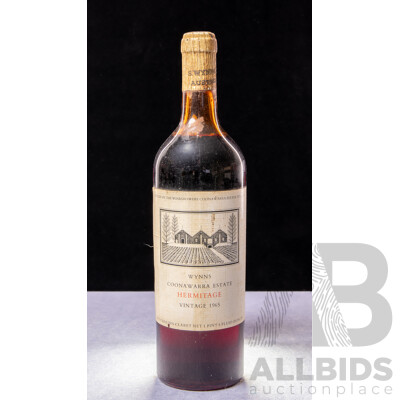 Wyns Coonawarra Estate Hermatige Vintage 1965