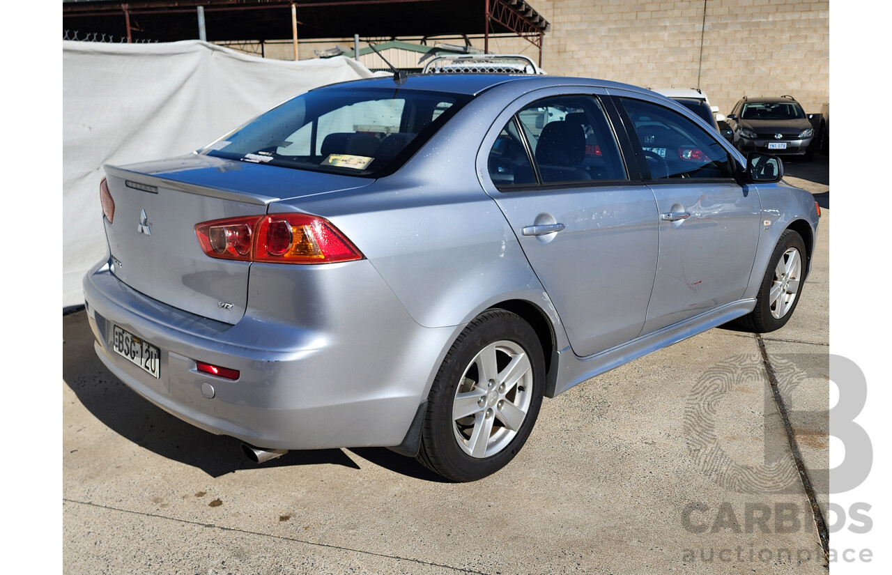 4/2009 Mitsubishi Lancer VR CJ MY09 4d Sedan Silver 2.0L