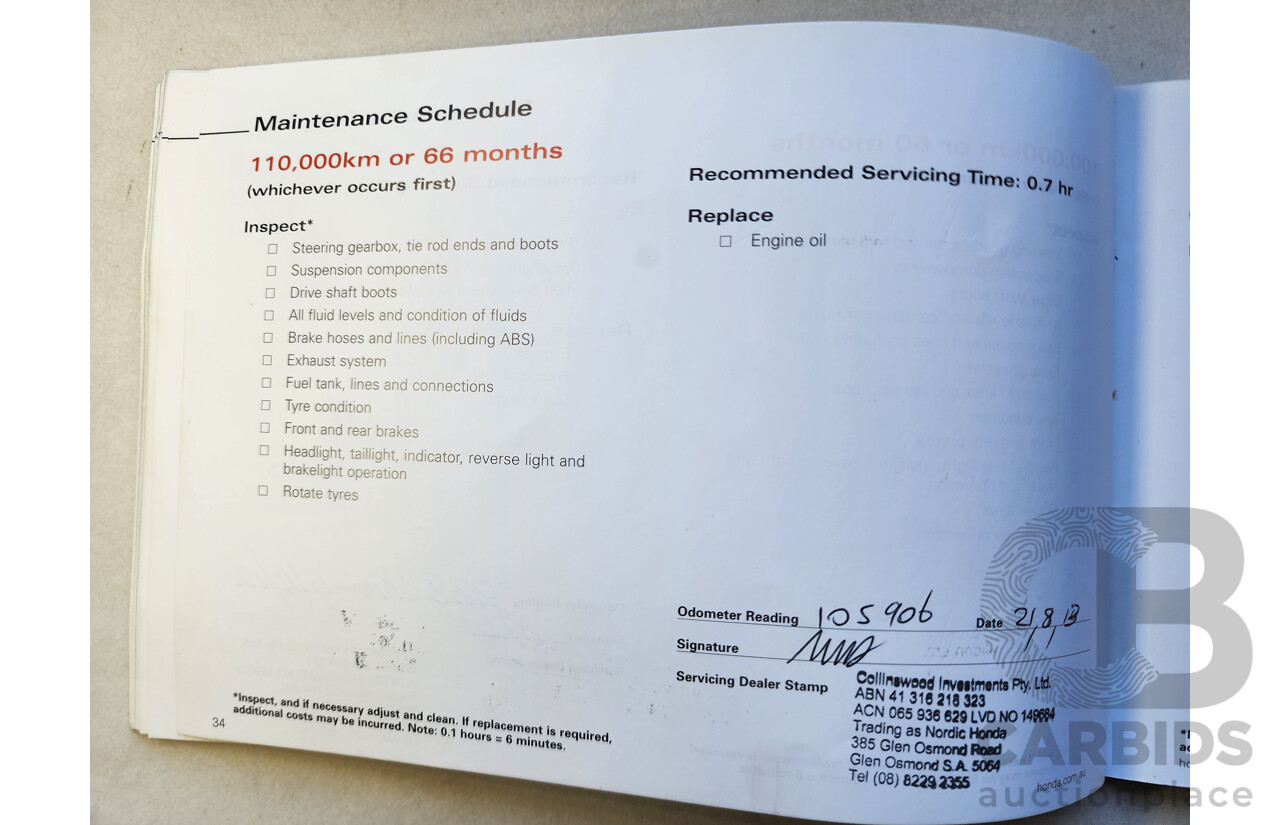 8/2004 Honda Accord EURO  4d Sedan Grey 2.4L