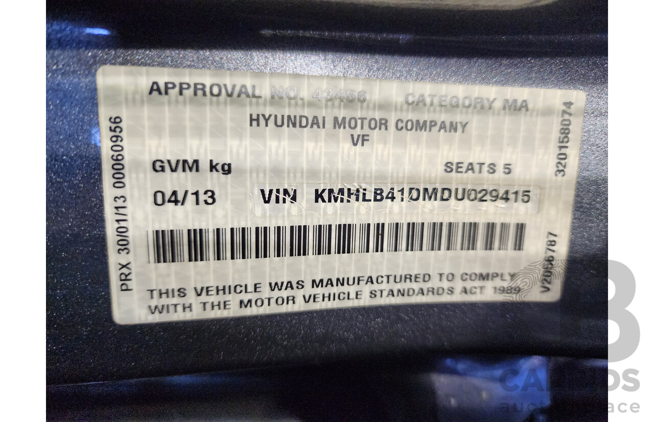 4/2013 Hyundai i40 Active VF 2 4d Sedan Silver 2.0L