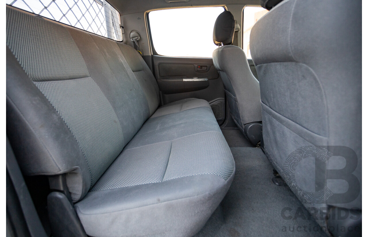 4/2012 Toyota Hilux SR5 (4x4) KUN26R MY12 Dual Cab P/Up White Turbo Diesel  3.0L