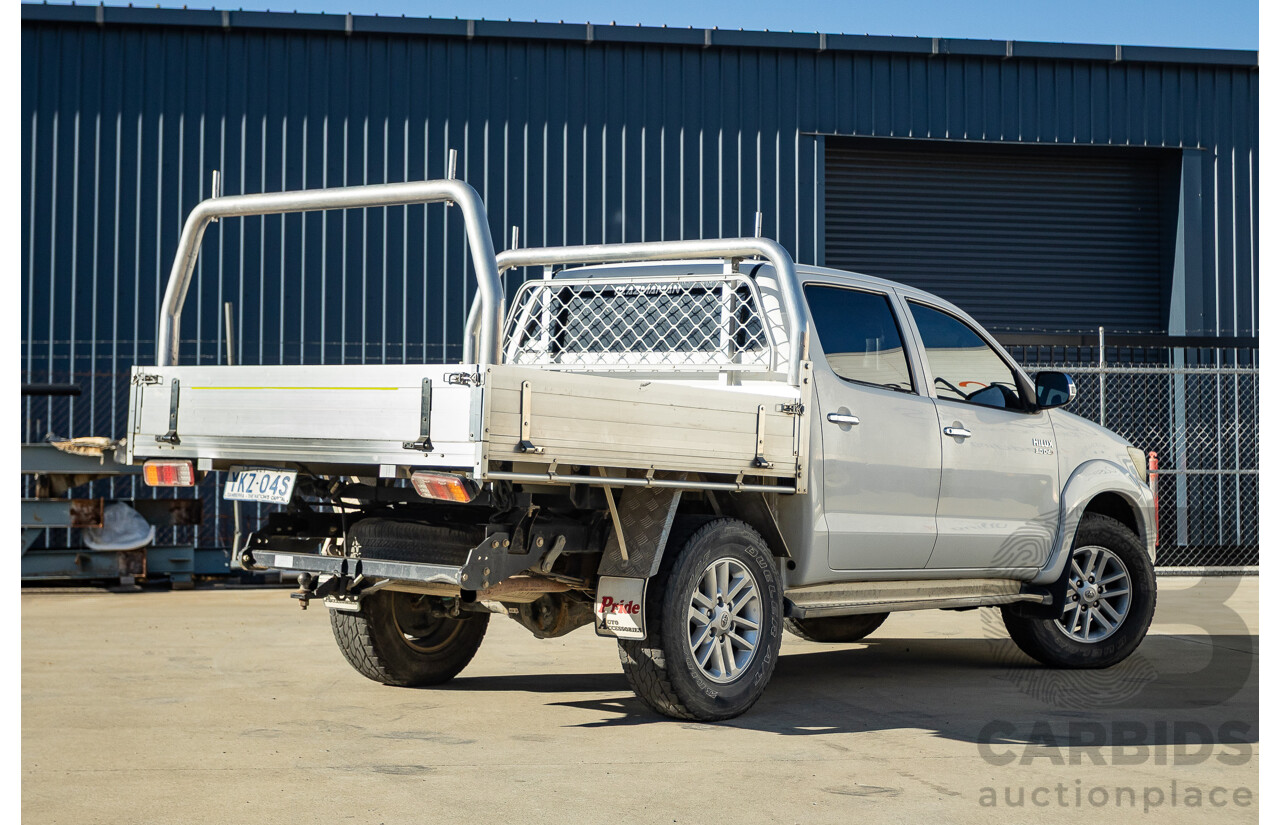 4/2012 Toyota Hilux SR5 (4x4) KUN26R MY12 Dual Cab P/Up White Turbo Diesel  3.0L