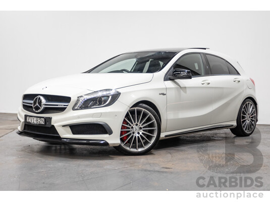 1/2014 Mercedes-Benz A45 AMG 176 (AWD) MY14 5d Hatchback White Turbo 2.0L