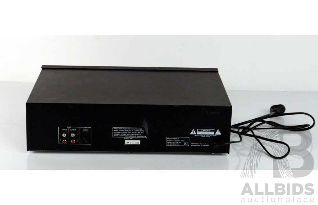 Vector Stereo Cassette Deck VCX 255 with Instruction Manual
