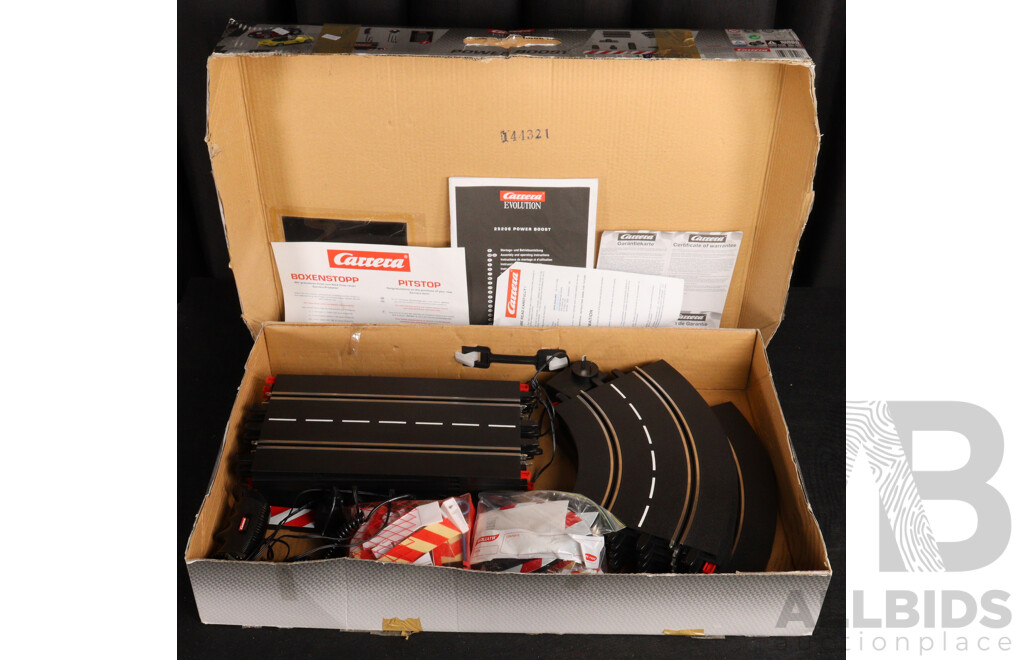 Carrera Evolution Boxed 1:24 Scale Track and Controllers, Lacking Cars