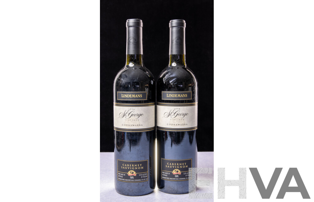 Lindemans St George Cabernet Sauvignon Vintage 1994 X 2