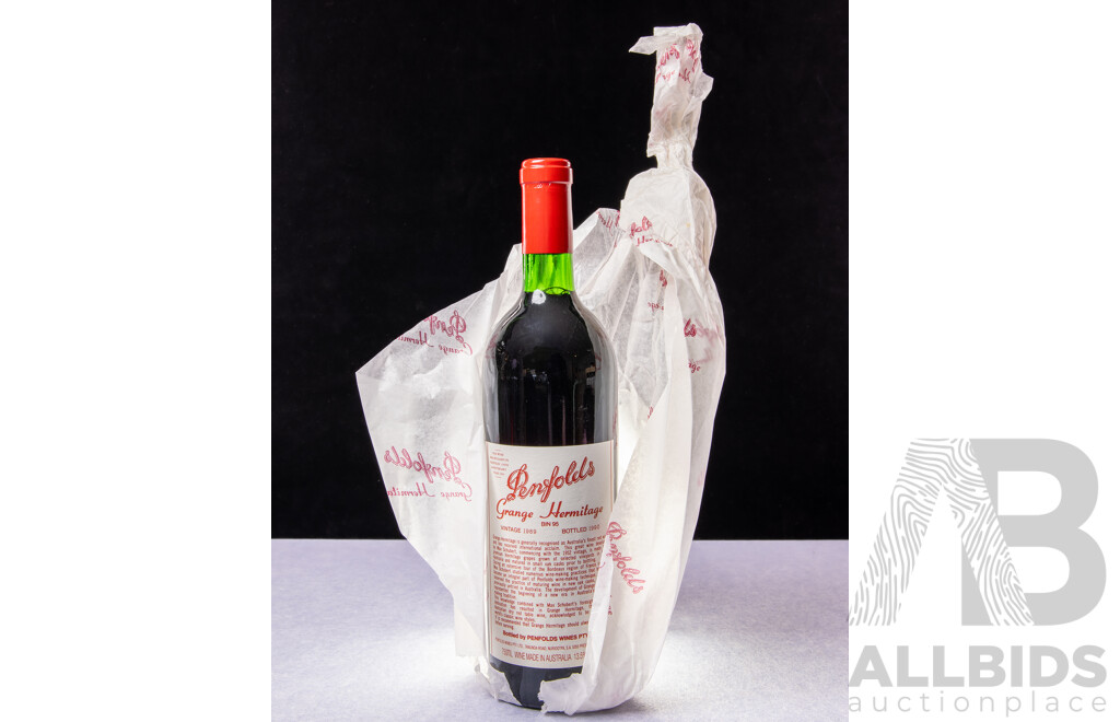 Penfolds Grange Hermitage Bin 95 Vintage 1989, Bottled 1990