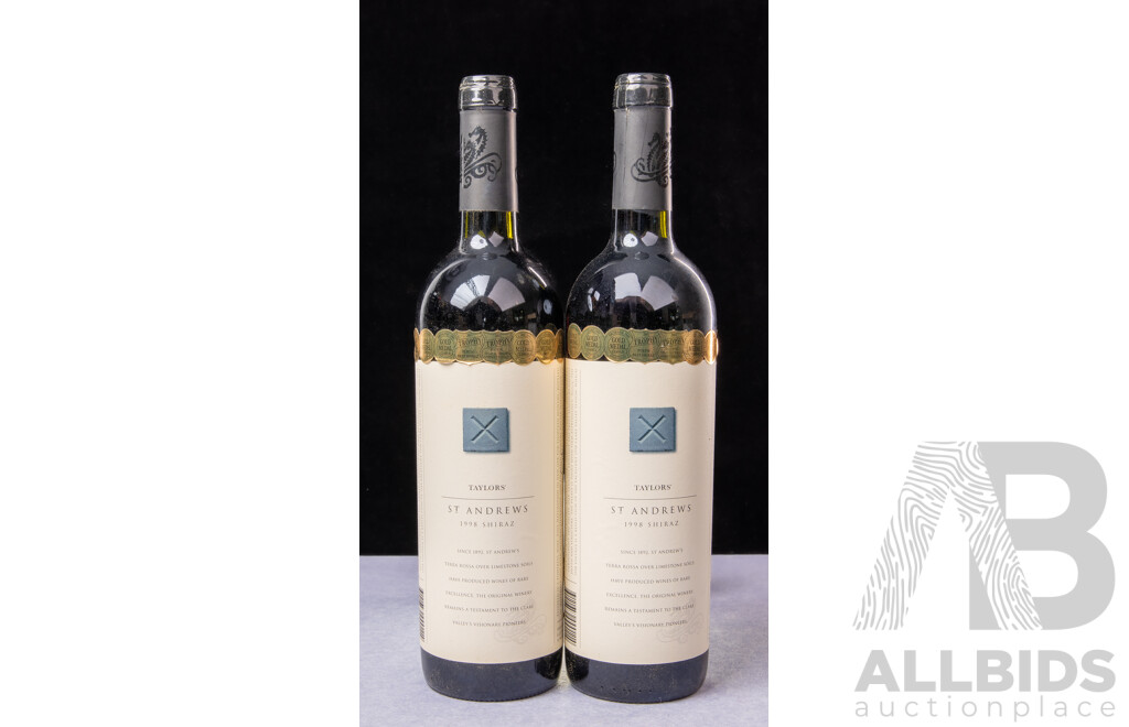 Taylors St Andrews Shiraz Vintage 1998 X 2