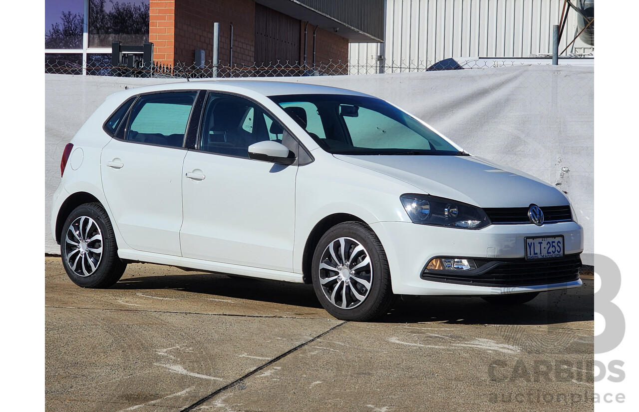 3/2017 Volkswagen Polo 66 TSI Trendline 6R MY17 5d Hatchback White 1.2L
