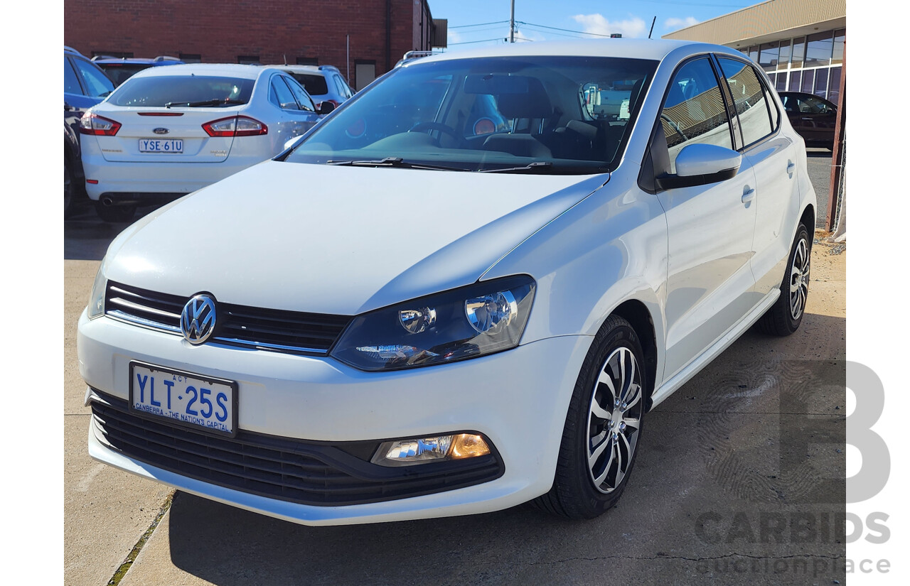 3/2017 Volkswagen Polo 66 TSI Trendline 6R MY17 5d Hatchback White 1.2L