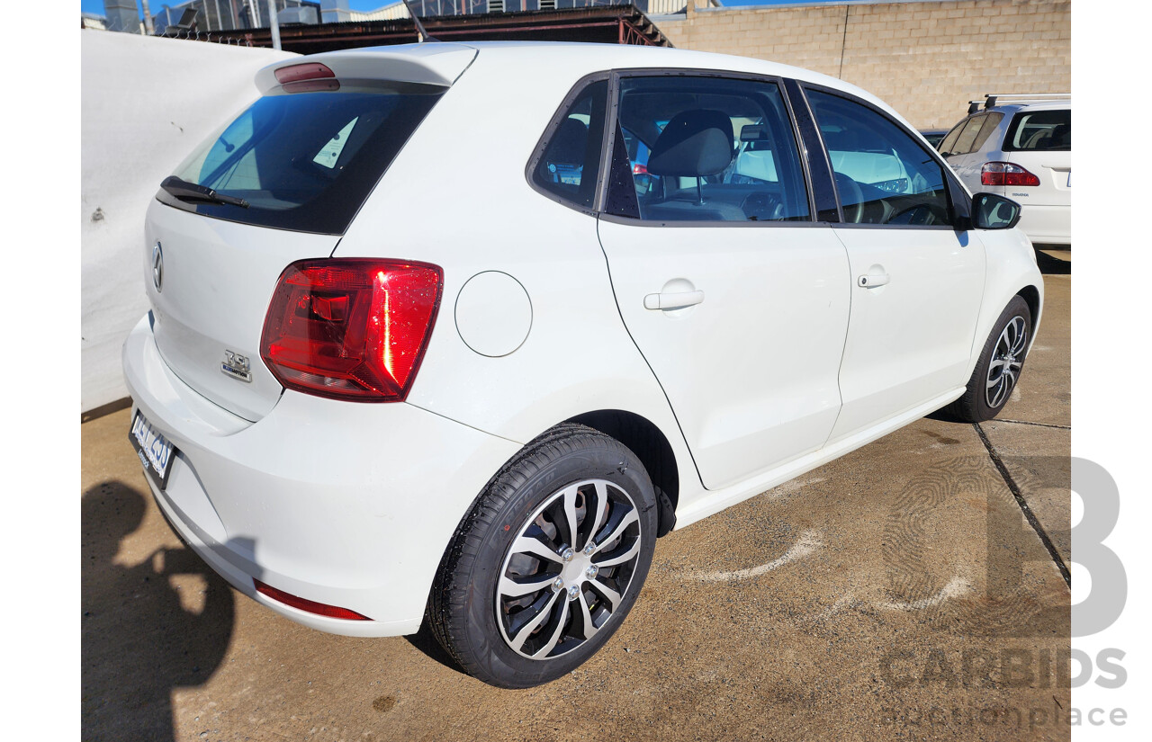 3/2017 Volkswagen Polo 66 TSI Trendline 6R MY17 5d Hatchback White 1.2L