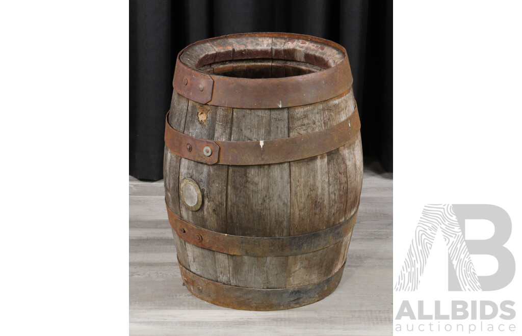 Vintage Wooden Beer Barrel