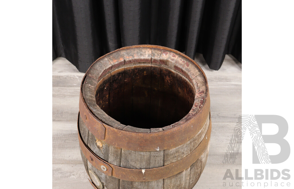 Vintage Wooden Beer Barrel