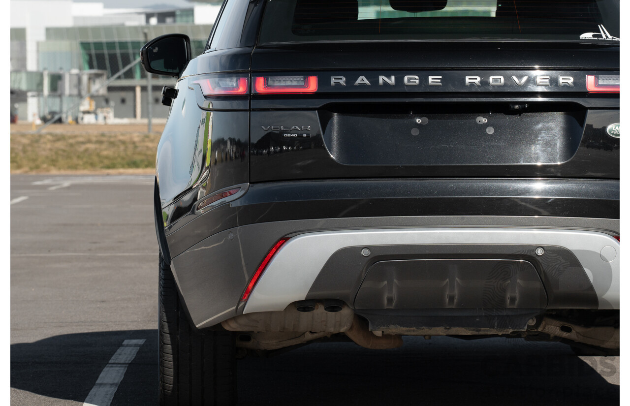 12/2017 Land Rover Range Rover Velar D240 S R-Dynamic (AWD) L560 MY18 4d Wagon Santorini Black Metallic Twin Turbo Diesel 2.0L