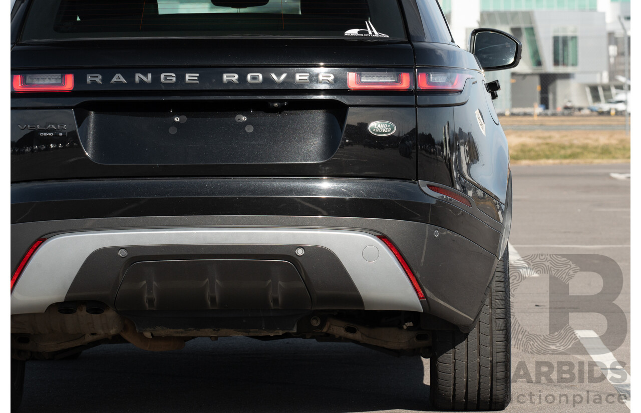 12/2017 Land Rover Range Rover Velar D240 S R-Dynamic (AWD) L560 MY18 4d Wagon Santorini Black Metallic Twin Turbo Diesel 2.0L