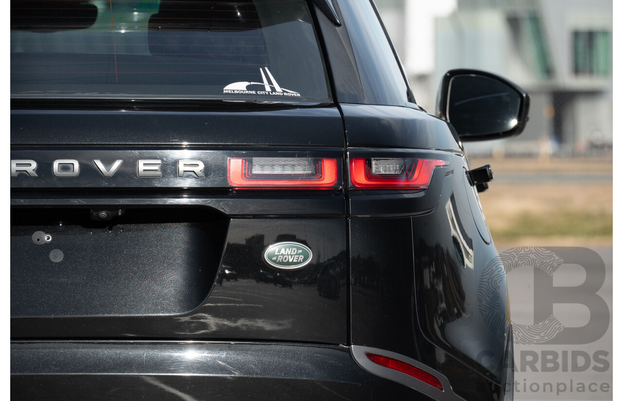 12/2017 Land Rover Range Rover Velar D240 S R-Dynamic (AWD) L560 MY18 4d Wagon Santorini Black Metallic Twin Turbo Diesel 2.0L