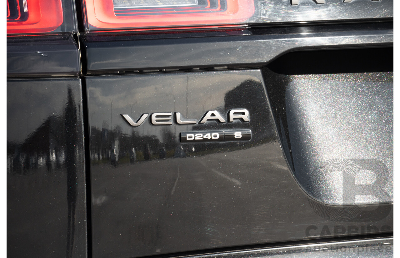 12/2017 Land Rover Range Rover Velar D240 S R-Dynamic (AWD) L560 MY18 4d Wagon Santorini Black Metallic Twin Turbo Diesel 2.0L