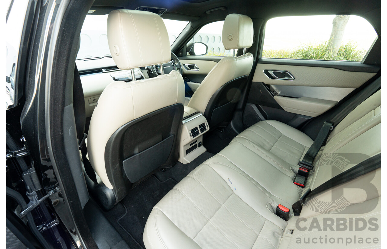 12/2017 Land Rover Range Rover Velar D240 S R-Dynamic (AWD) L560 MY18 4d Wagon Santorini Black Metallic Twin Turbo Diesel 2.0L