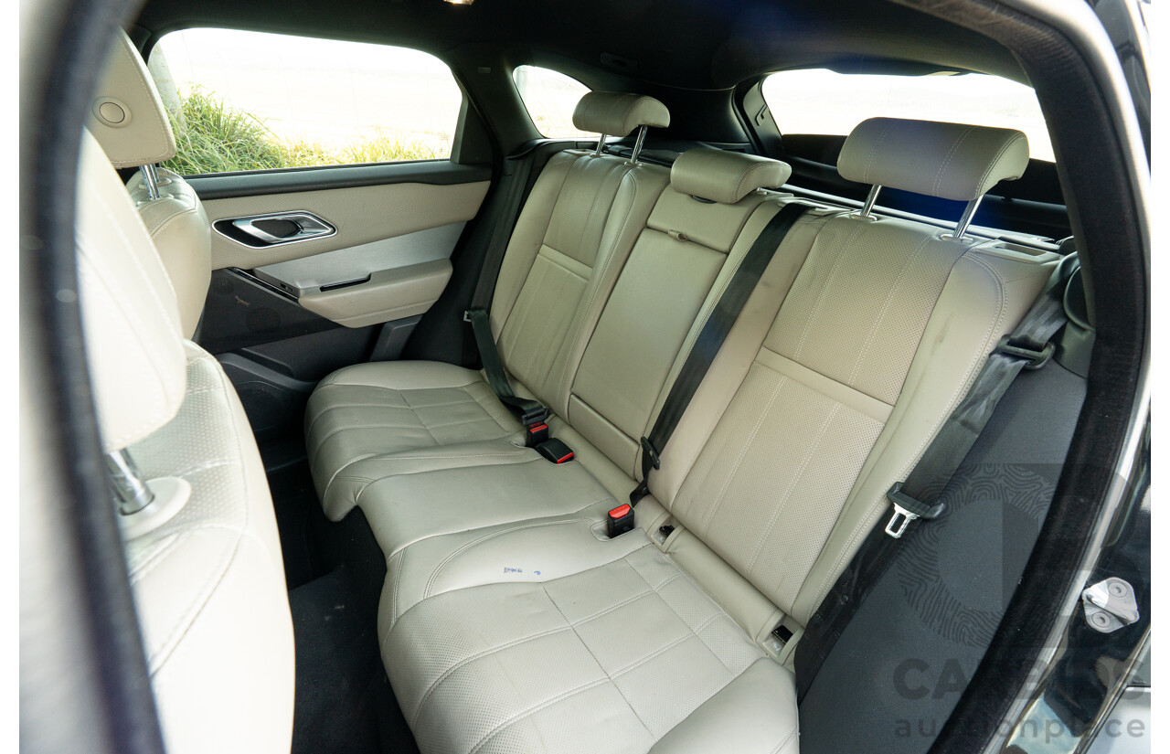12/2017 Land Rover Range Rover Velar D240 S R-Dynamic (AWD) L560 MY18 4d Wagon Santorini Black Metallic Twin Turbo Diesel 2.0L
