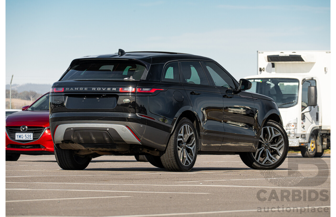 12/2017 Land Rover Range Rover Velar D240 S R-Dynamic (AWD) L560 MY18 4d Wagon Santorini Black Metallic Twin Turbo Diesel 2.0L
