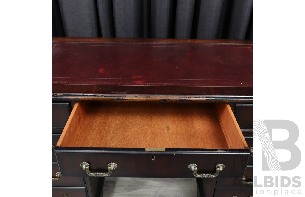 Reproduction Twin Pedestal Desk