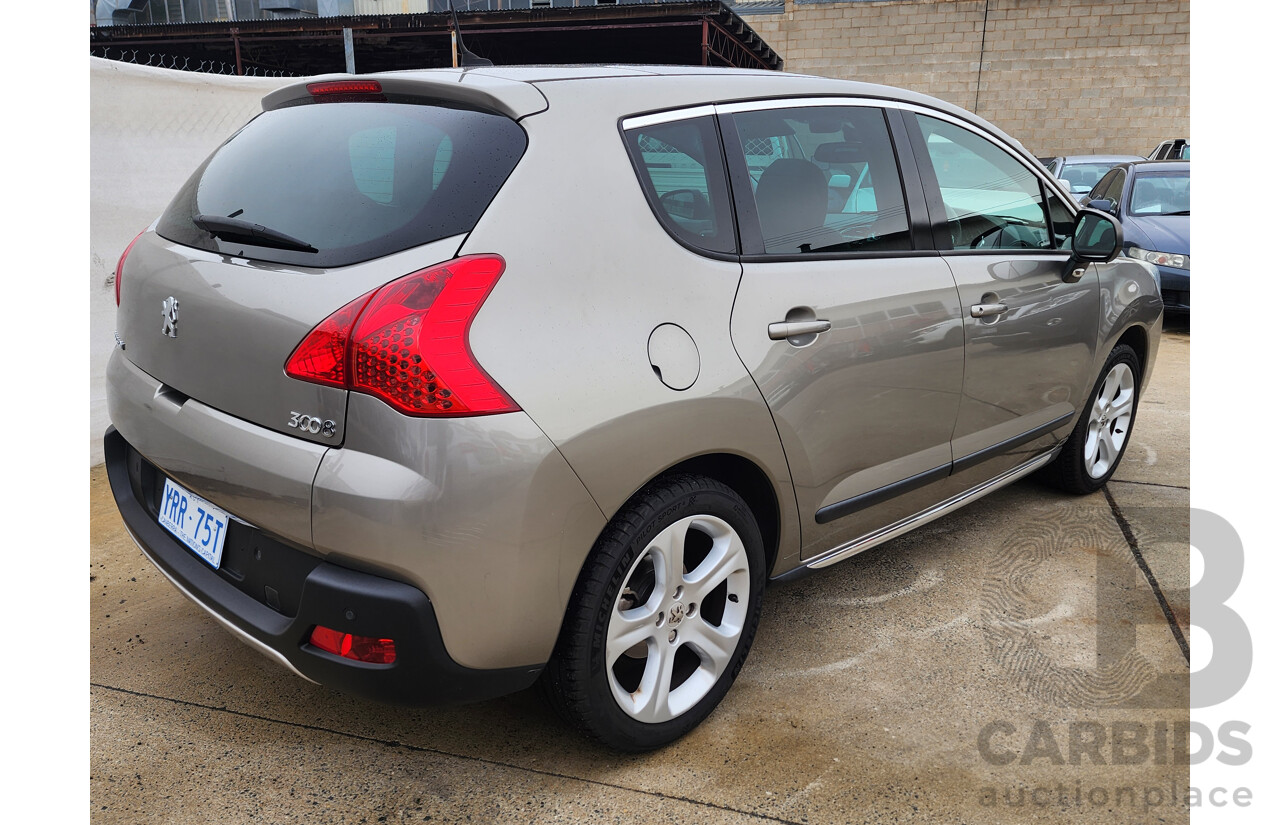 3/2014 Peugeot 3008 Allure 2.0 HDi MY12 4d Wagon Beige 2.0L